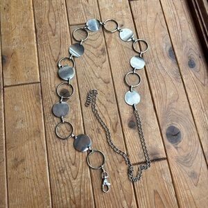 Silver Chain Circle Y2K/Grunge Belt